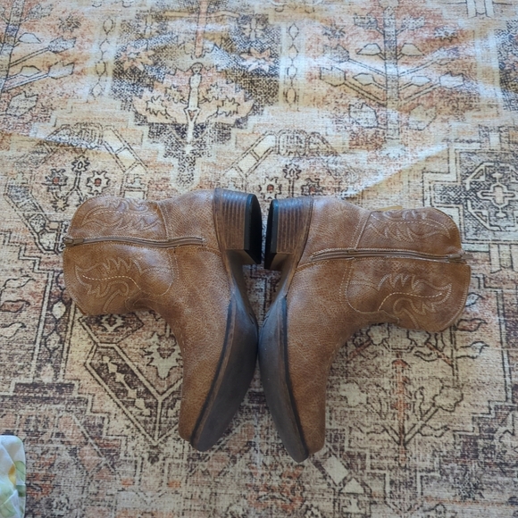 Roper Brown Western Ankle Boots Women’s 10 NWT - Picture 6 of 10
